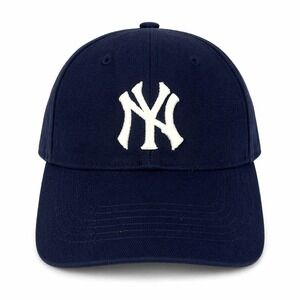 Vintage 90s New York Yankees G Cap GCC MLB Licensed Wool Blend Strapback Hat